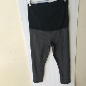 Ingrid & Isabel Women's Active Maternity Leggings Charcoal Gray/Black Size M